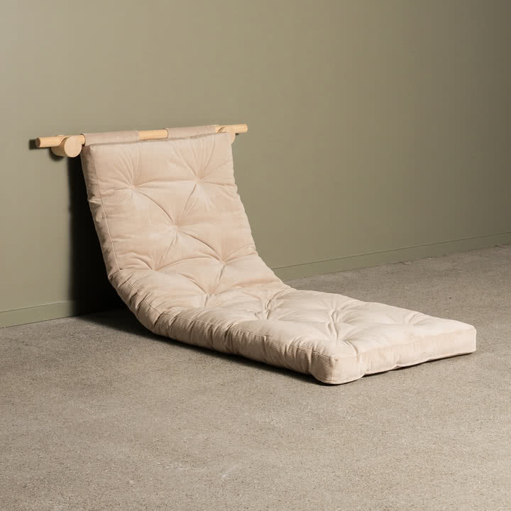 Karup Design - Hooked 75 sovesofa inkl. Bravo madras 75 x 200 cm, elfenben