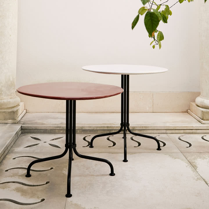 Gubi - Carmel Bistro loungebord og bistro spisebord, 75 x 75 cm