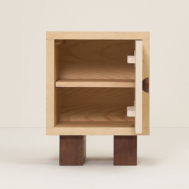Nobodinoz x Heju - Sengebord H 52 cm, natur ask