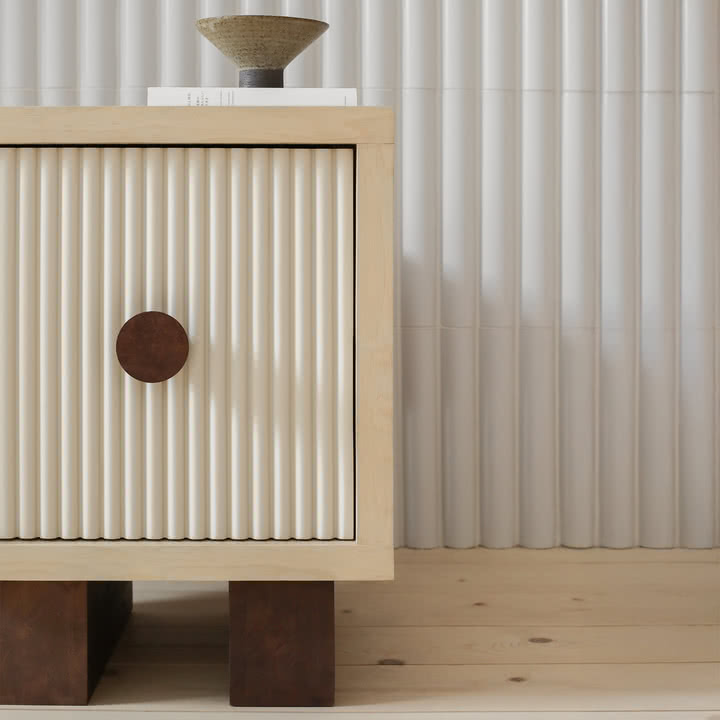 Nobodinoz x Heju - Sengebord H 52 cm, natur ask