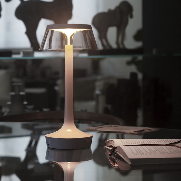 Flos - Bon jour Unplugged batteridrevet bordlampe, Color Tune, fransk rose
