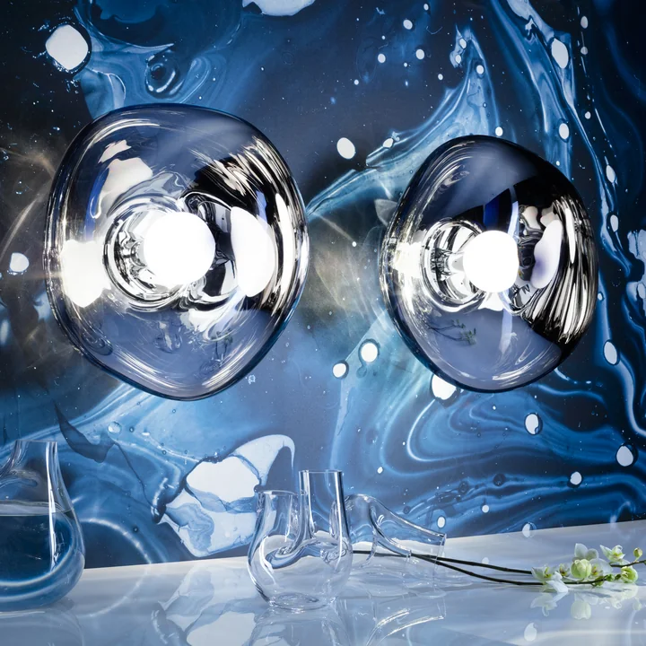 Tom Dixon - Melt LED væglampe / loftlampe, 50 x 28 cm, røgfarvet