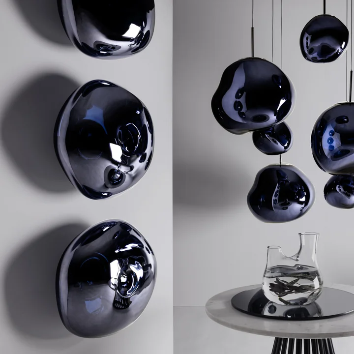 Tom Dixon - Melt LED væglampe / loftlampe, 50 x 28 cm, røgfarvet