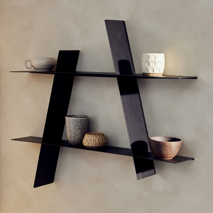 Andersen Furniture - Stor A-hylde, sortlakeret stål