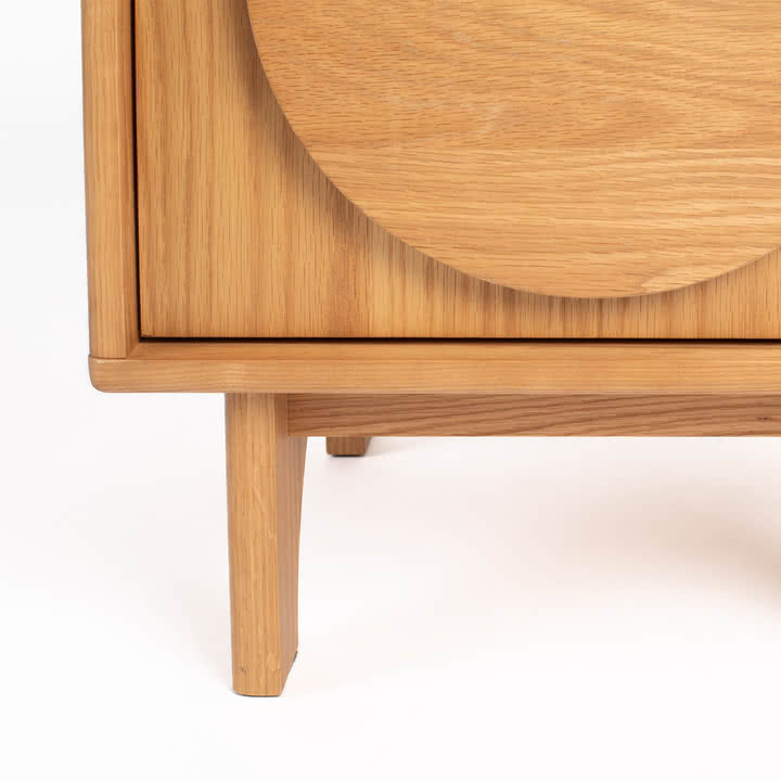 Zuiver – Groove sengebord, egetræ