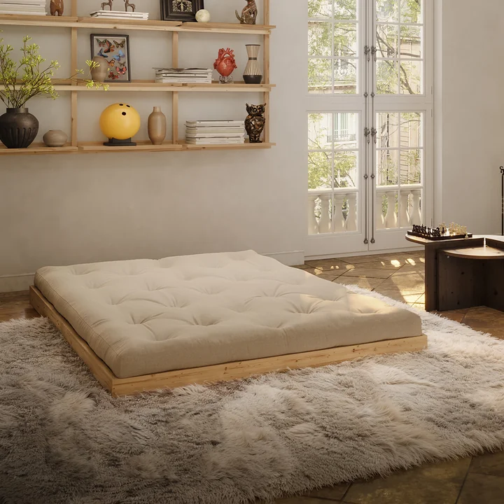 Karup Design - Flip Raw daybed, 140 x 200 cm, naturlig fyr / beige (747)