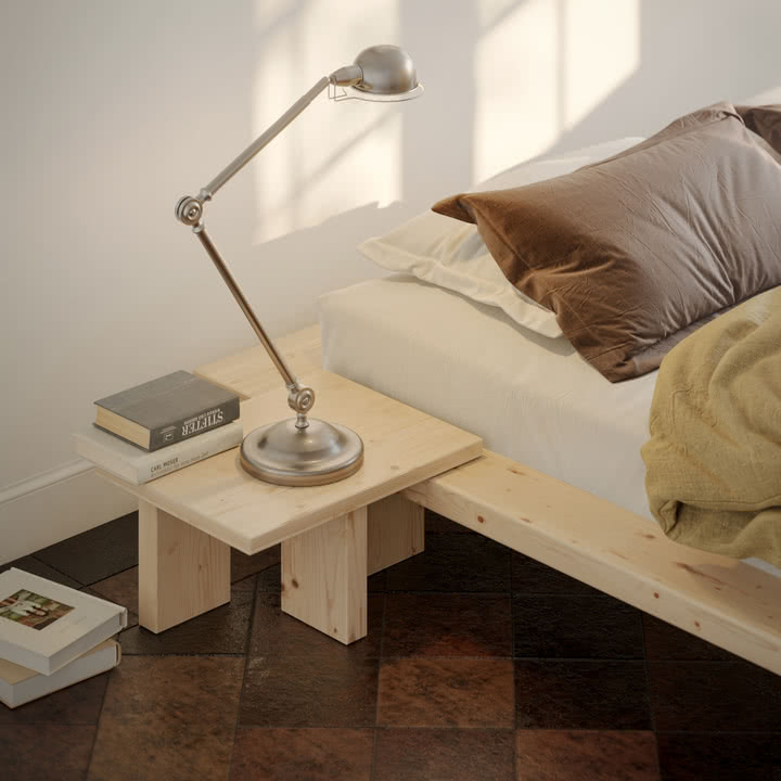 Karup Design - Japan sengebord, 45 x 34 x 23 cm, naturfyr