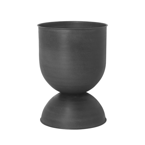 Hourglass stor, Ø 50 x H 73 cm i sort / mørkegrå fra ferm Living