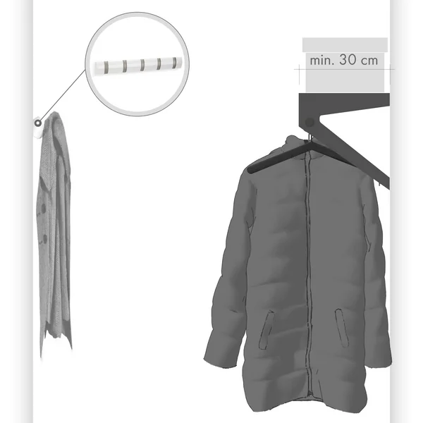 PUK hængende garderobe