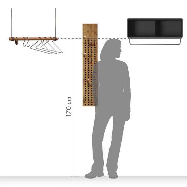 PUK hængende garderobe