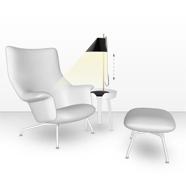 Bordlampe som læselampe