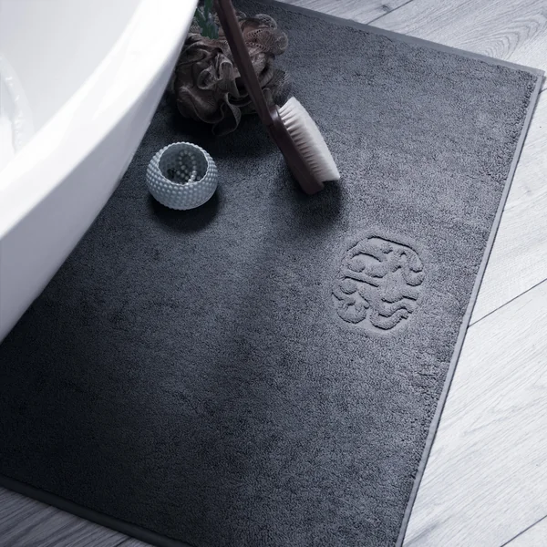 Georg Jensen Damask - Damask Terry badeværelsesmåtte i skifer som brusemåtte