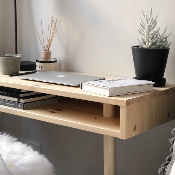 Capo konsolebord i naturen af Karup Design som skrivebord