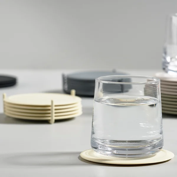 Glasskånere fra Zone Denmark i limestone (sæt med 6)