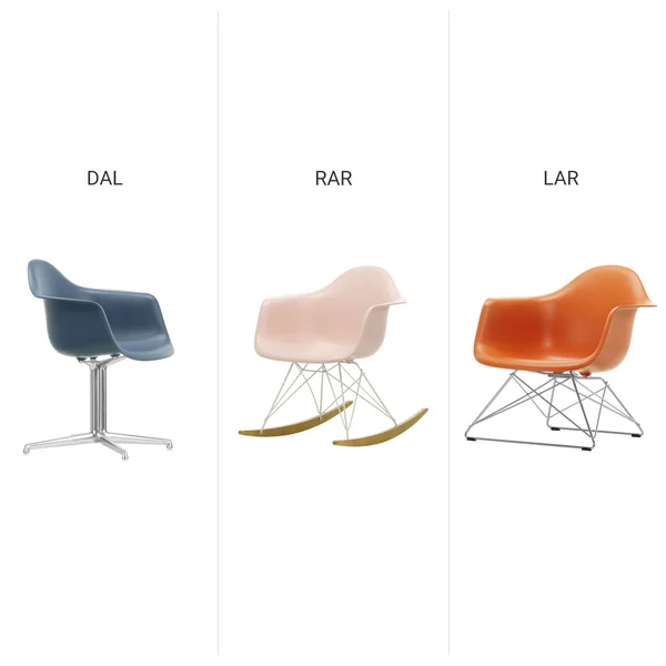 Vitra - Eames Lænestol - DAL, RAR og LAR